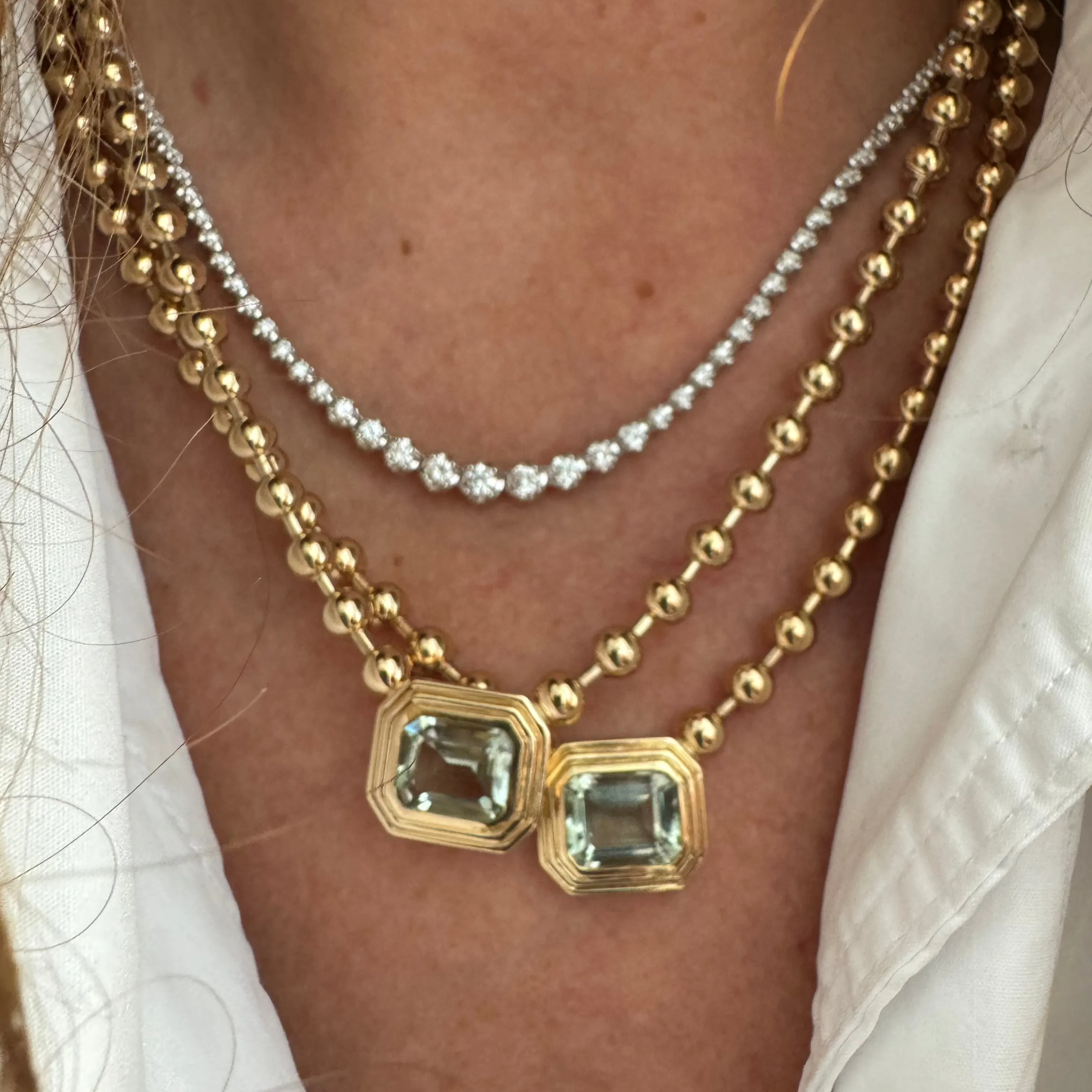 3ct Tennis necklace