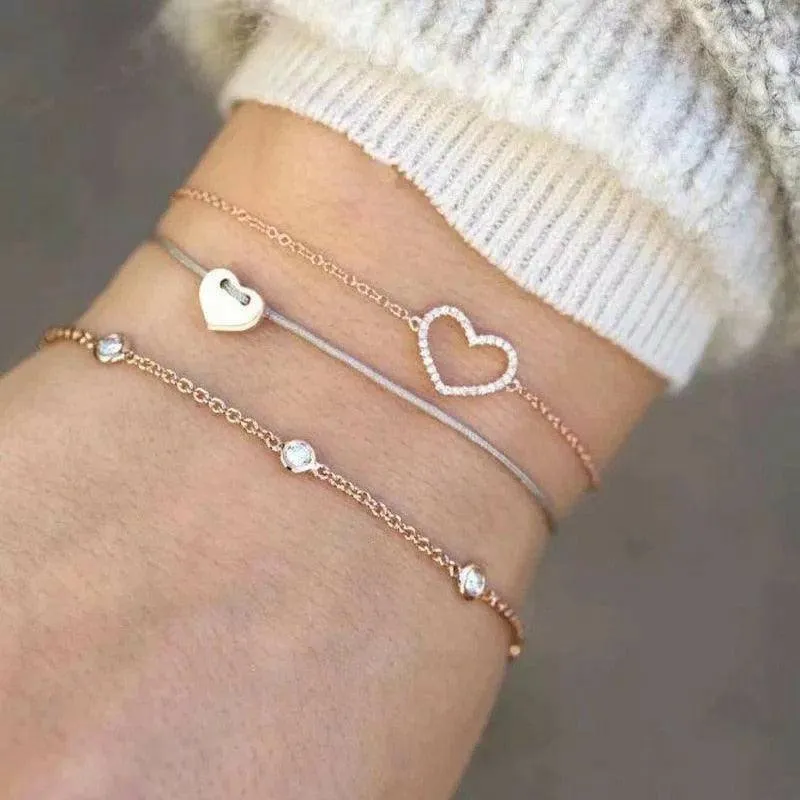 4pcs/Set Bohemian Stone beads bracelets
