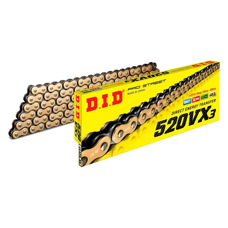 520VX3 Pro-street "X-ring" Chain - With O-Rings