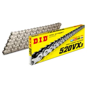 520VX3 Pro-street "X-ring" Chain - With O-Rings