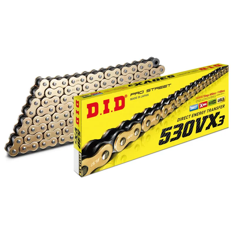 530VX3 Pro-street “X-Ring” Chain - With O-Rings