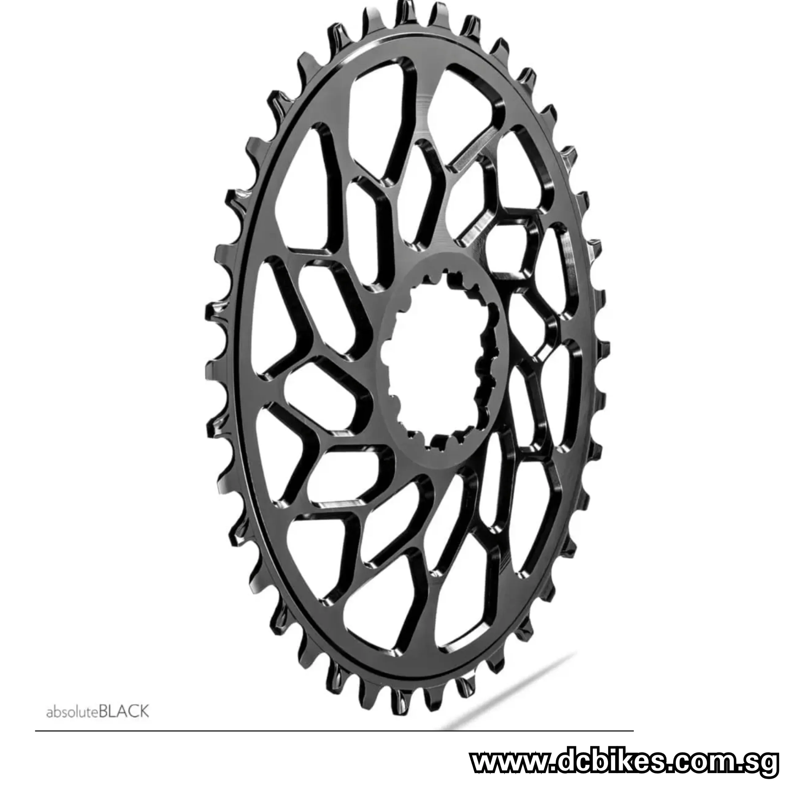 AbsoluteBlack 42T | 44T Oval 6mm Chain Ring For Sram Direct Mount GXP/BB30/DUB 