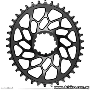 AbsoluteBlack 42T | 44T Oval 6mm Chain Ring For Sram Direct Mount GXP/BB30/DUB 
