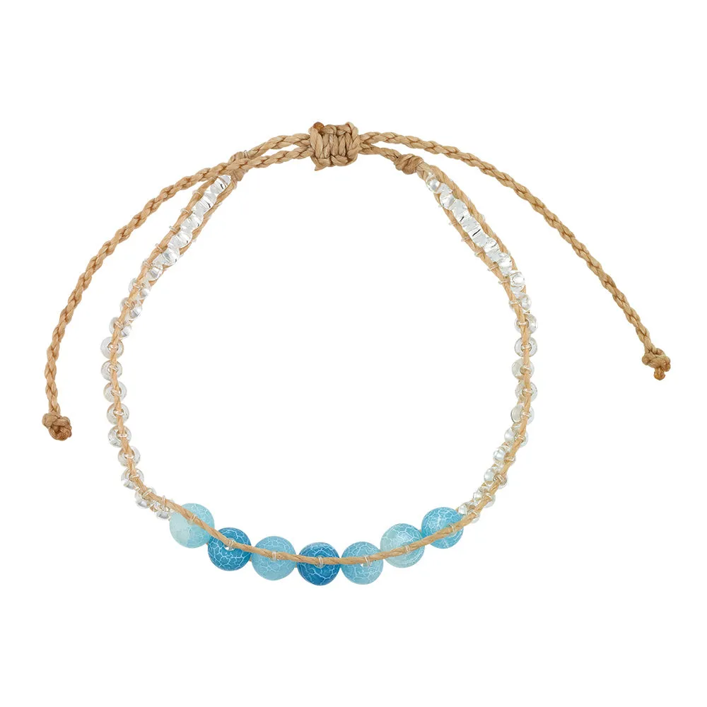 Adjustable Wax Cord & Stone Mix Bracelet
