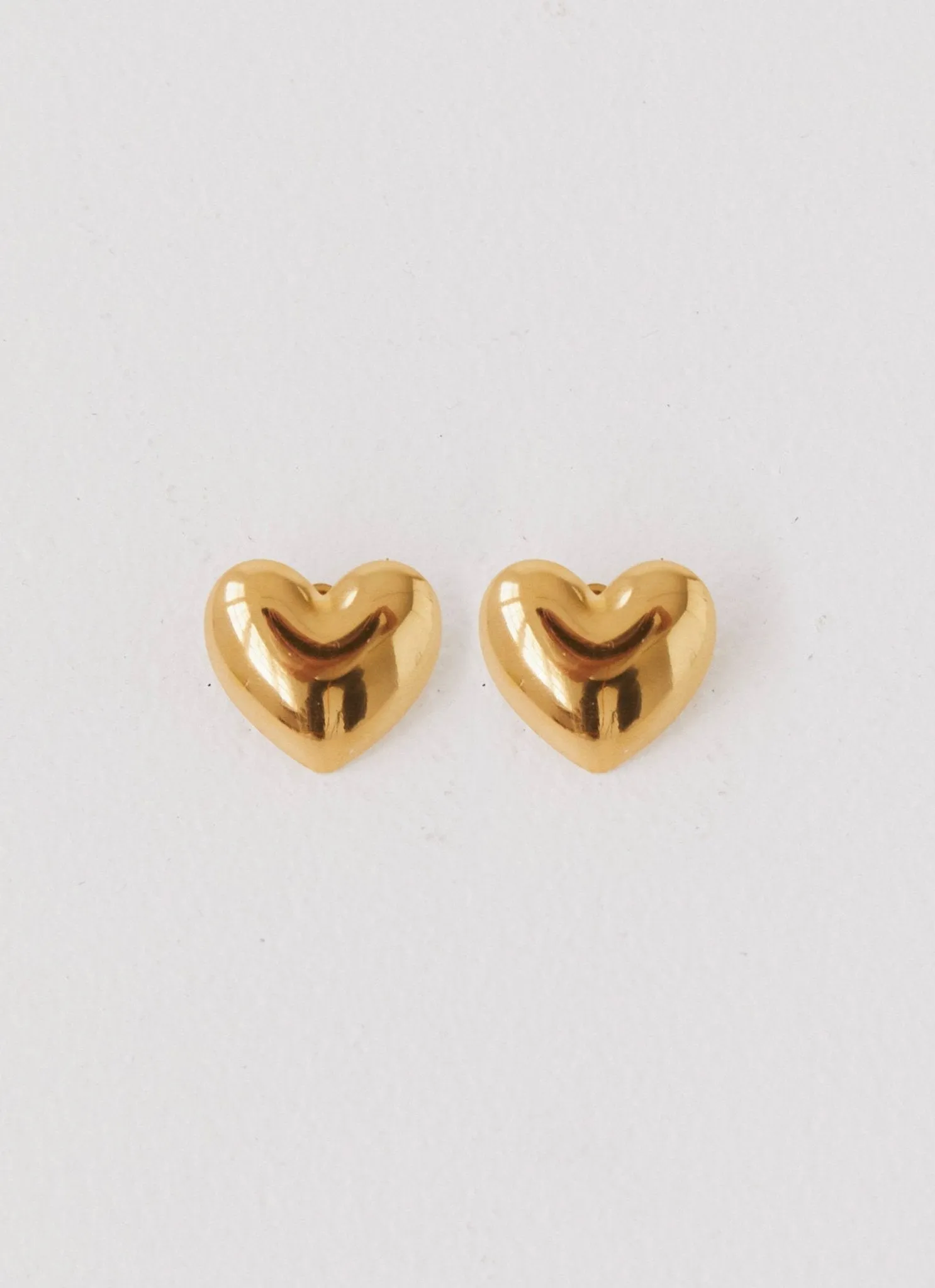 Alexa Heart Earrings - Gold