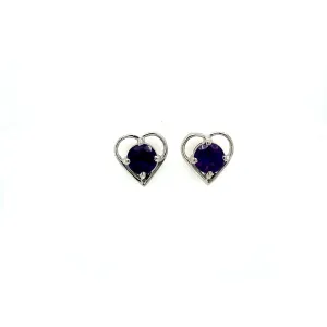Amethyst Earring in .925 Sterling Silver - KST 51112
