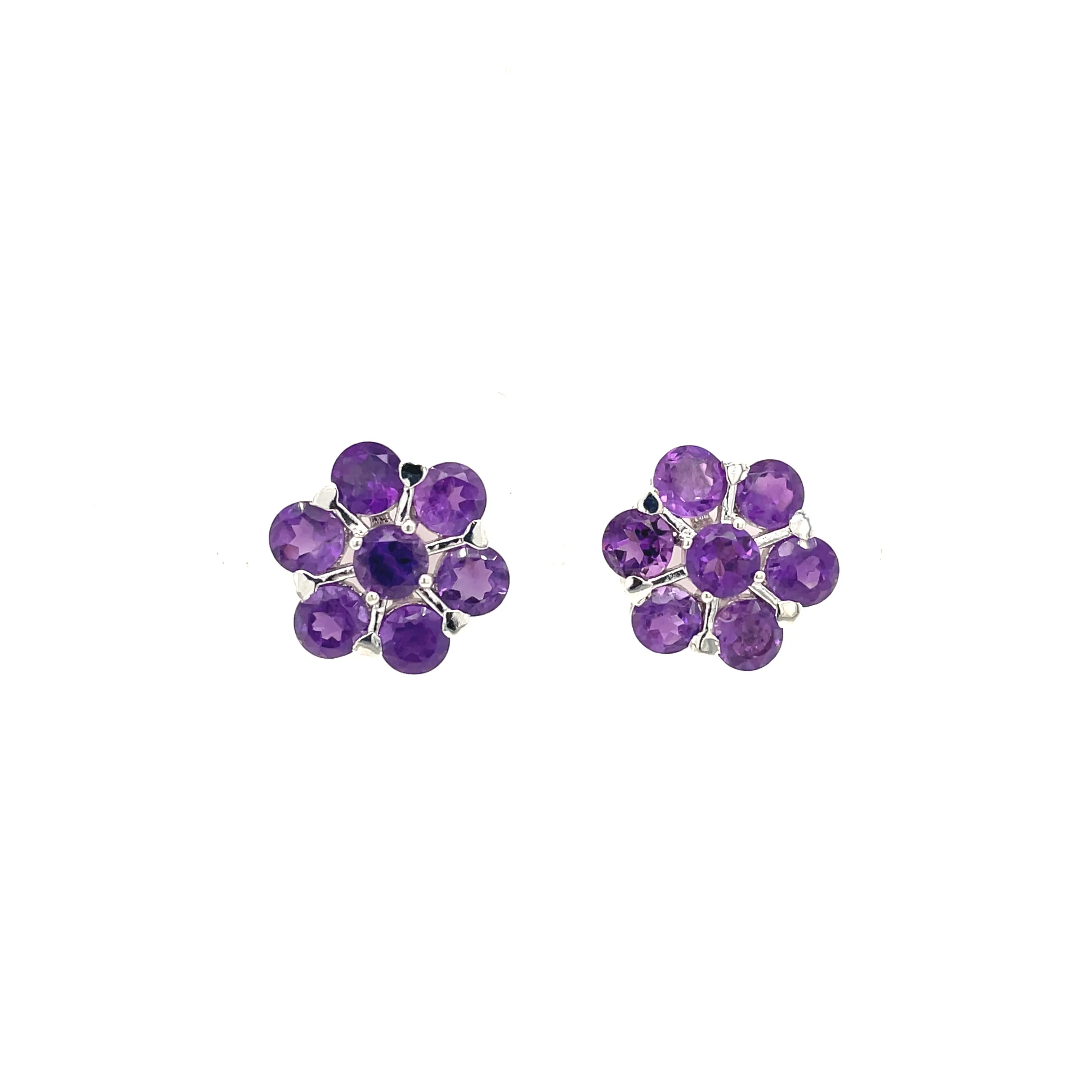 Amethyst Earring in .925 Sterling Silver - KST 51167