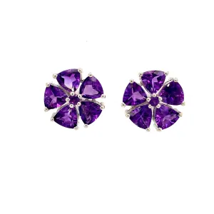 Amethyst Earring in .925 Sterling Silver - KST 52950