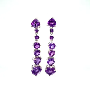 Amethyst Earring in .925 Sterling Silver - KST 55577
