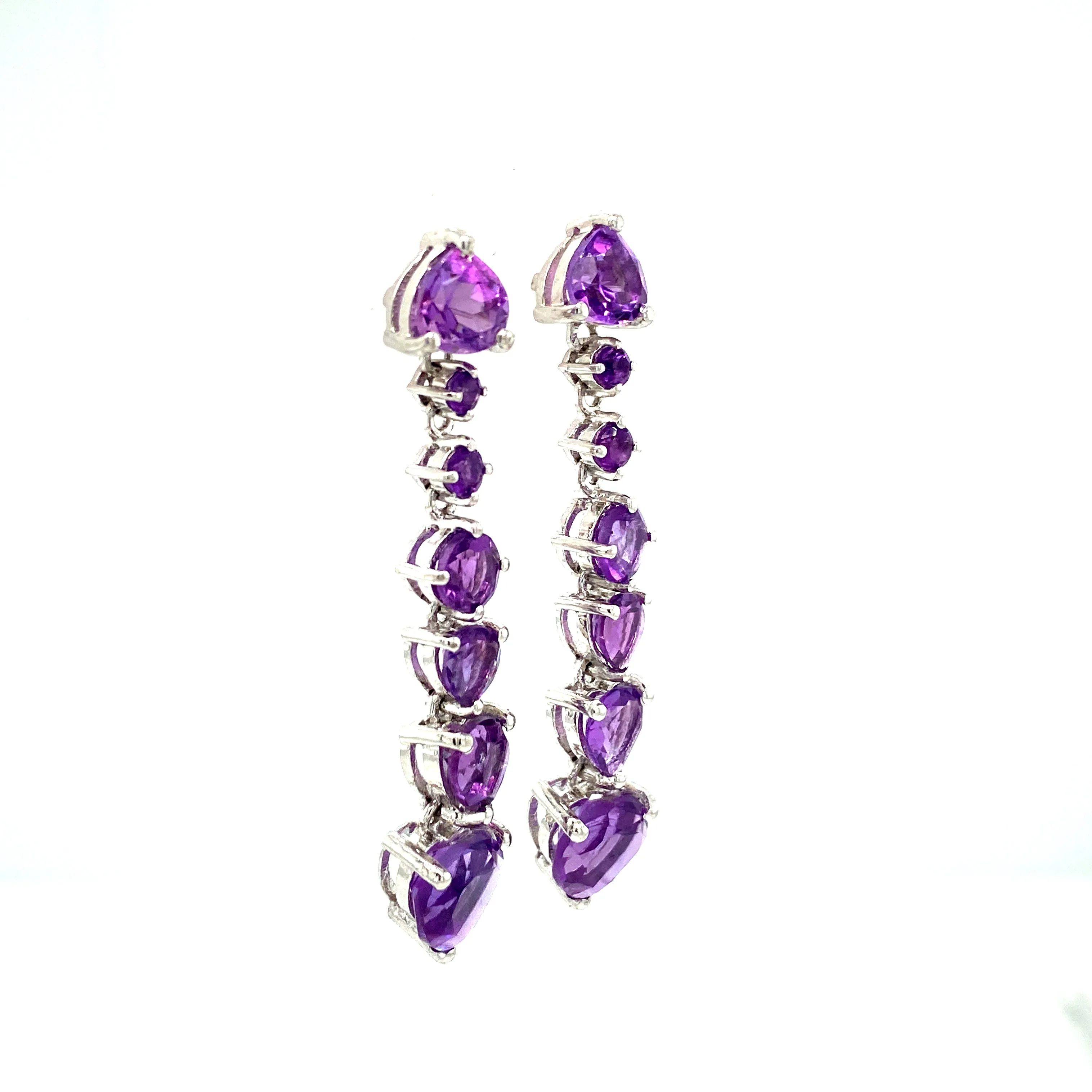 Amethyst Earring in .925 Sterling Silver - KST 55577