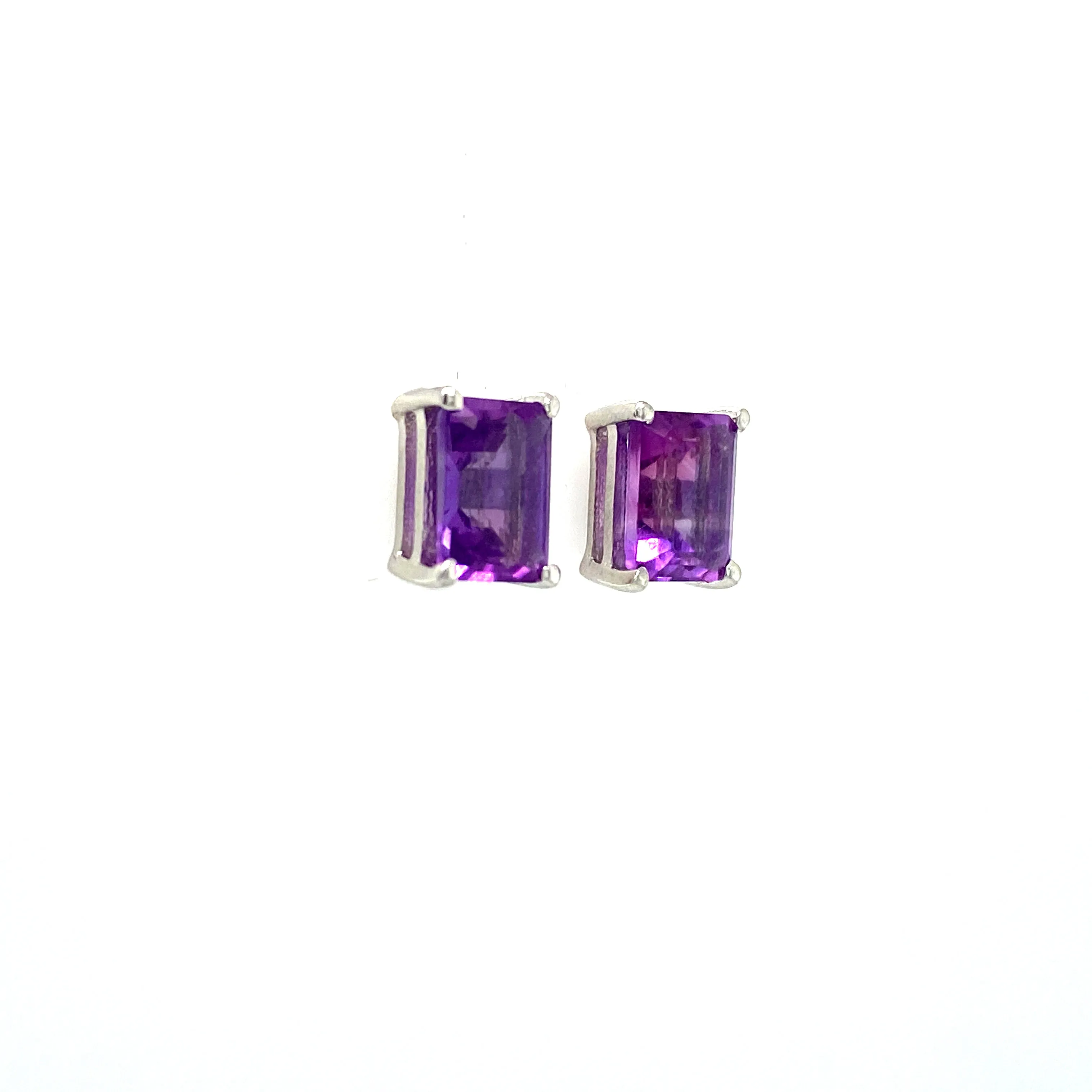 Amethyst Earring in .925 Sterling Silver - KST 59801