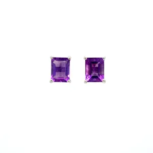 Amethyst Earring in .925 Sterling Silver - KST 59801
