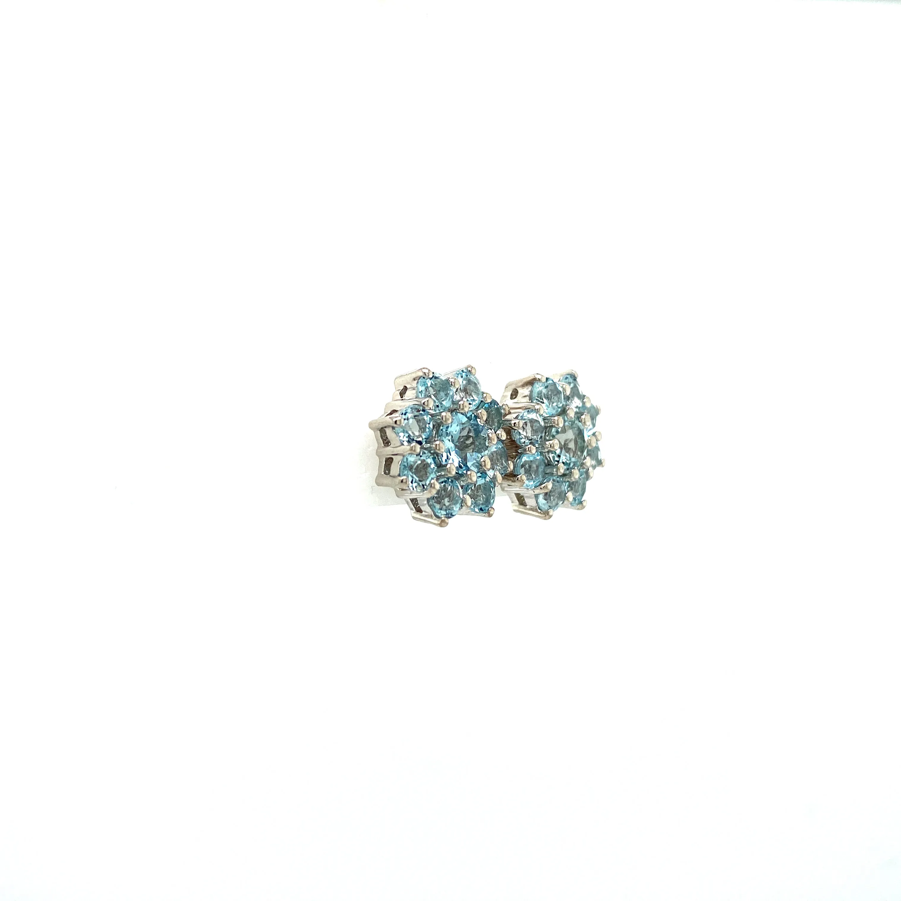 Aquamarine Earring in .925 Sterling Silver - KST 53274