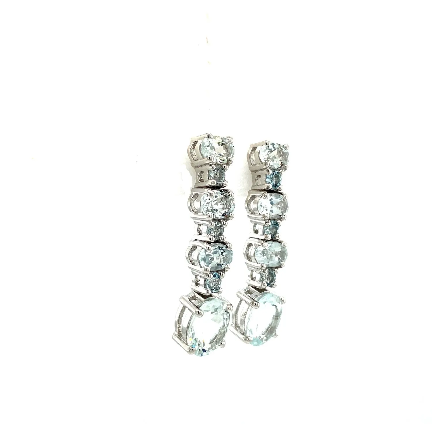 Aquamarine Earring in .925 Sterling Silver - KST 56753