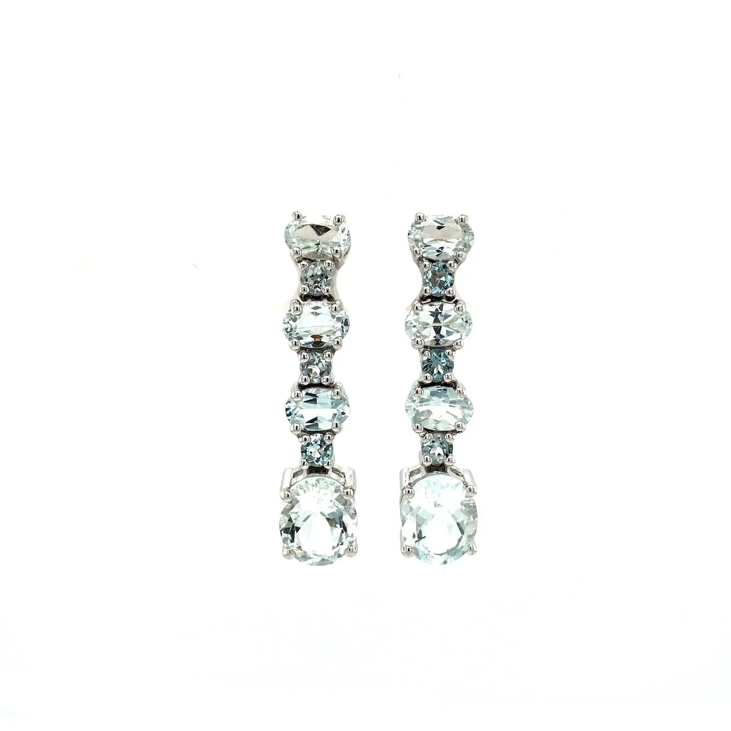 Aquamarine Earring in .925 Sterling Silver - KST 56753