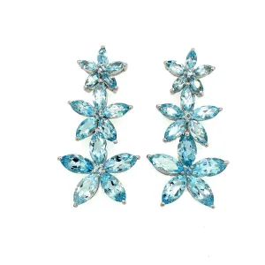 Aquamarine Earring in .925 Sterling Silver - KST 56798