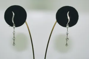 Aquamarine Earrings in 14K White Gold