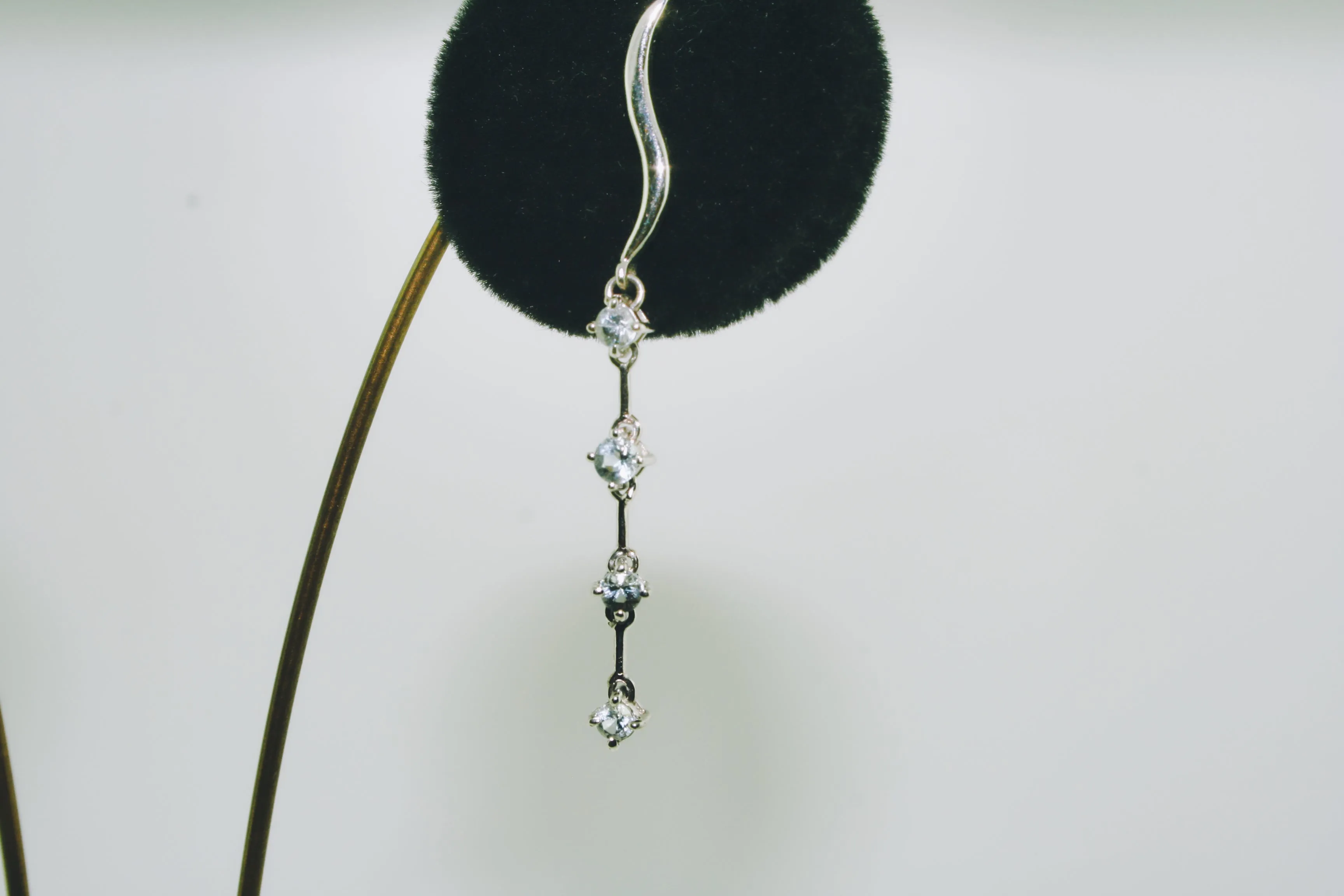 Aquamarine Earrings in 14K White Gold