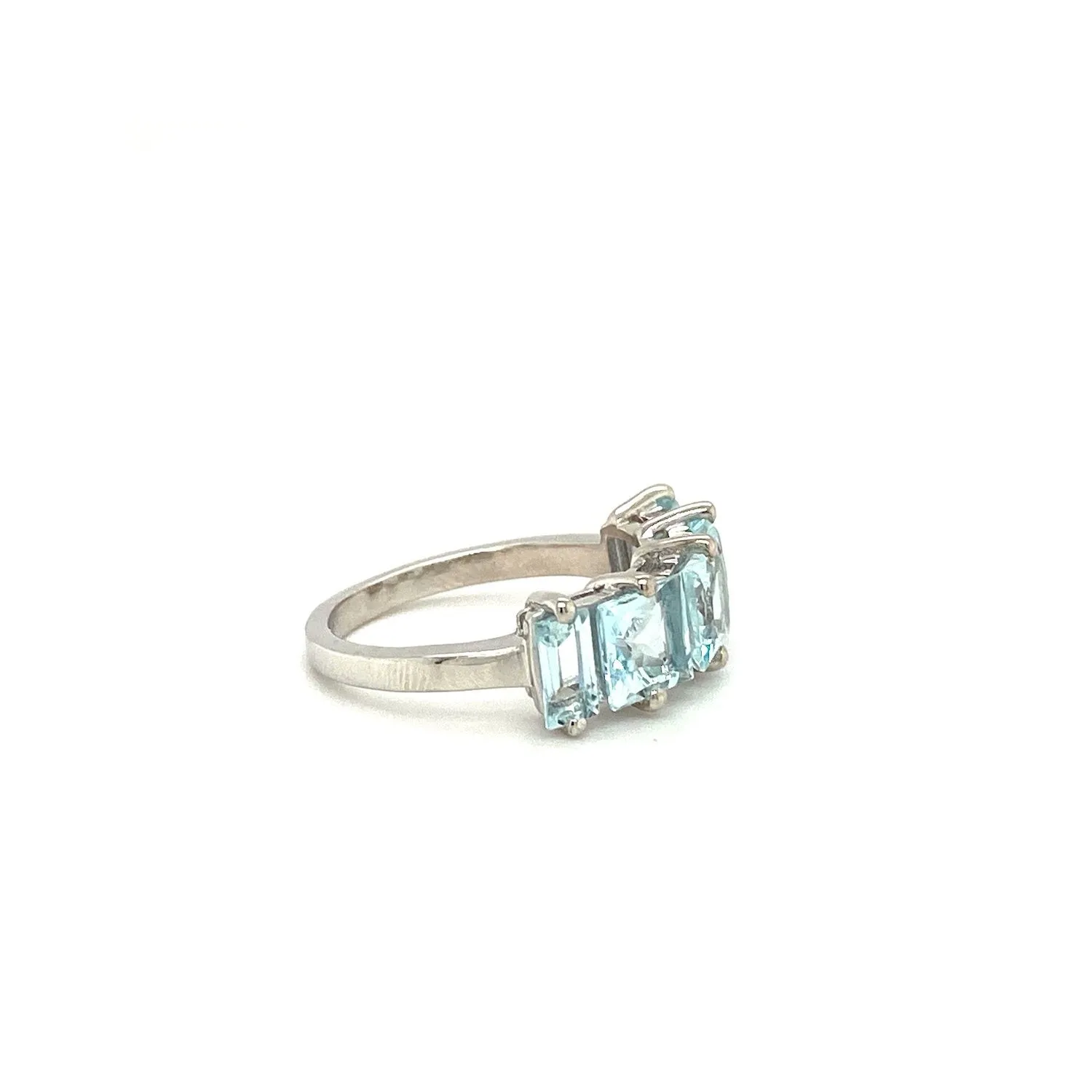 Aquamarine Ring in .925 Sterling Silver KSR - 12695