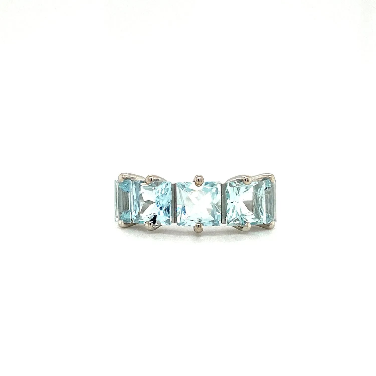 Aquamarine Ring in .925 Sterling Silver KSR - 12695