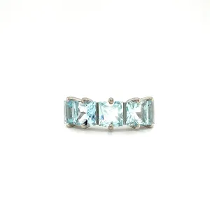 Aquamarine Ring in .925 Sterling Silver KSR - 12695