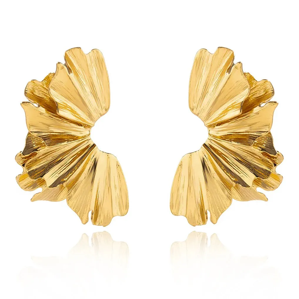 Arabella Statement Earring in Gold