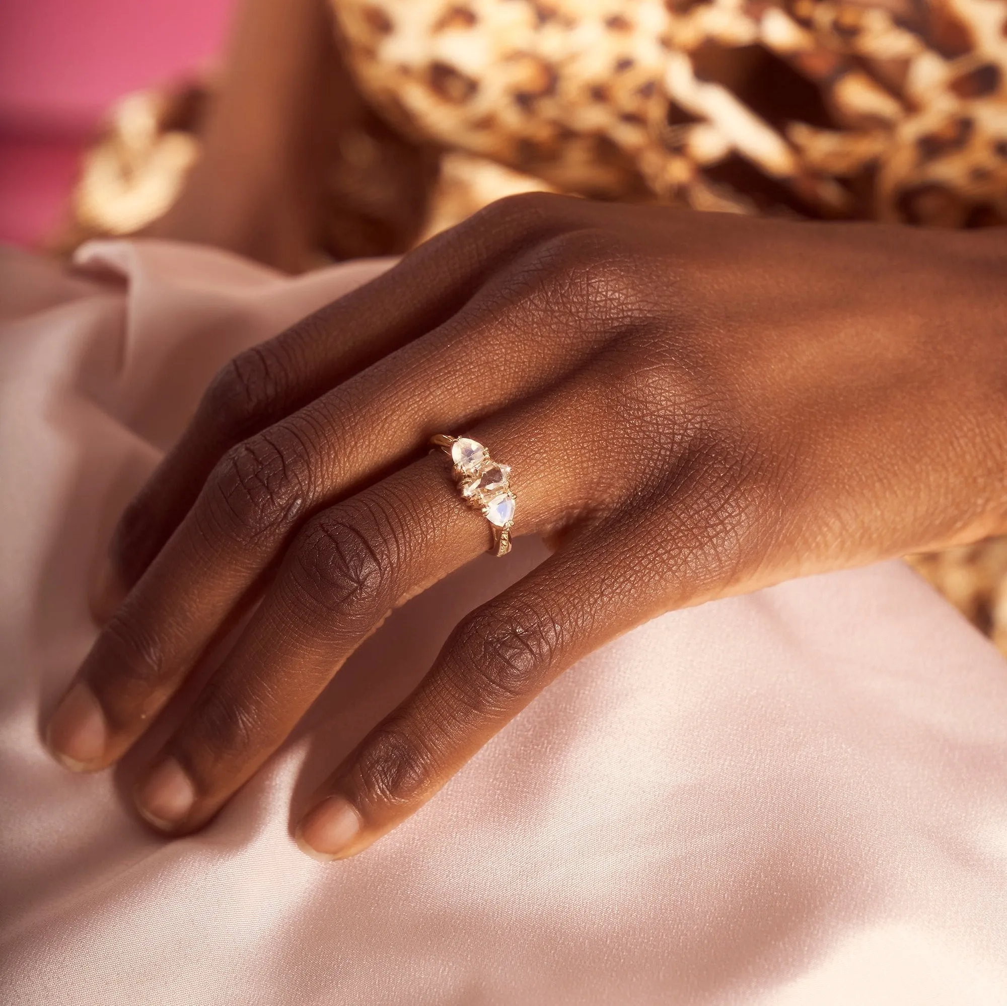 ARTEMIS ENGAGEMENT RING | 14K GOLD & HERKIMER DIAMOND