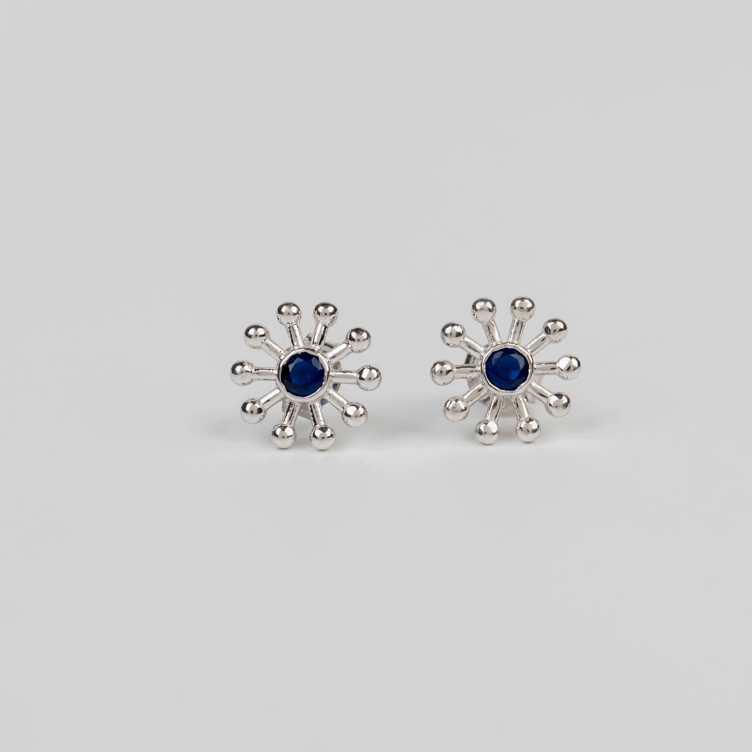 Azure Sunburst Shine Earring