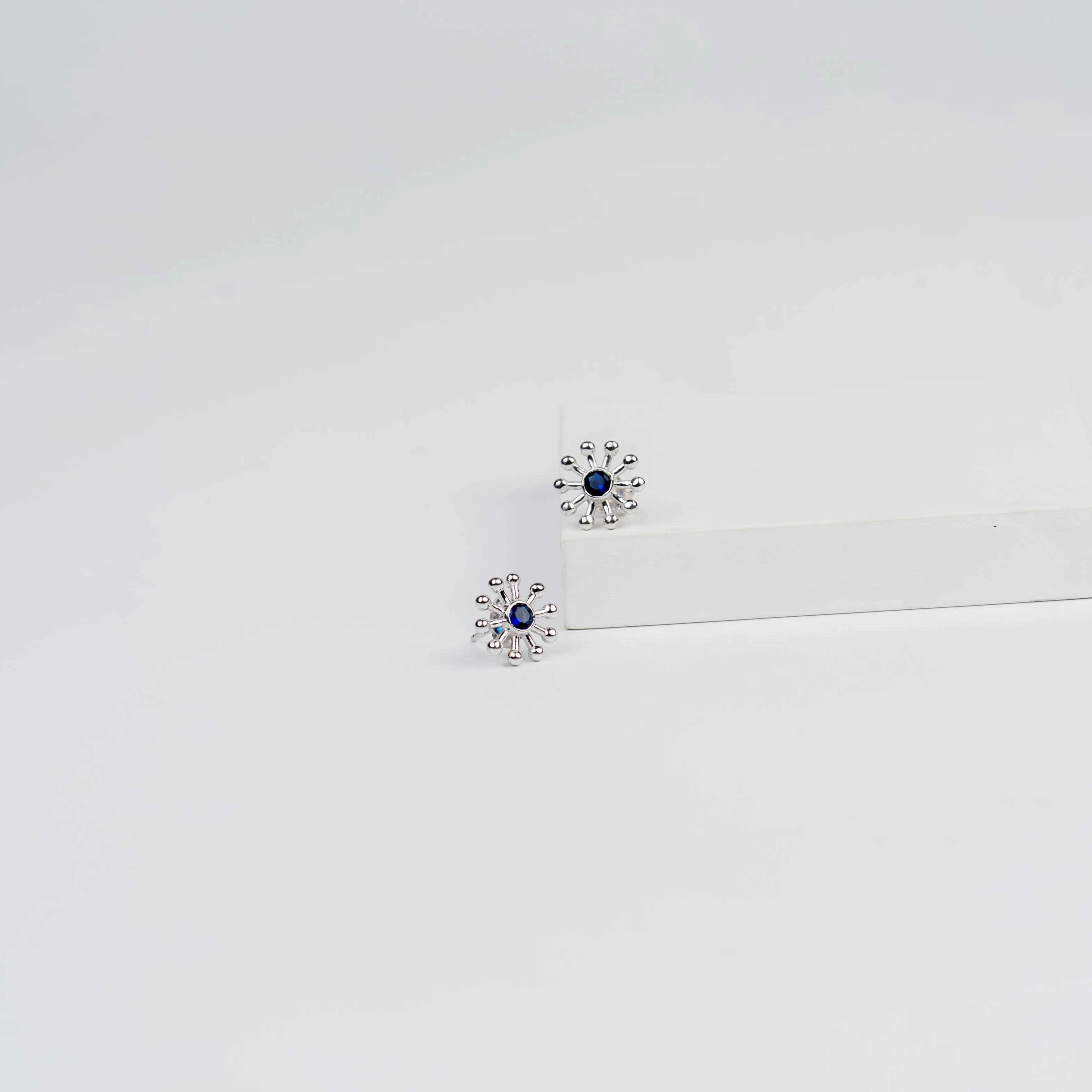 Azure Sunburst Shine Earring