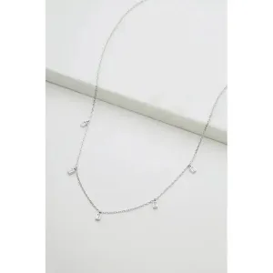 Baguette Necklace / Silver