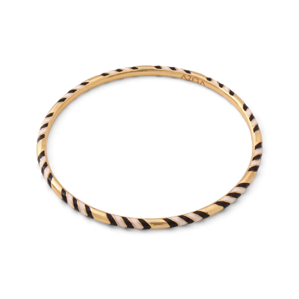 Bangle Chevron - blue and ivory (s8)
