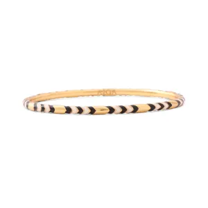 Bangle Chevron - blue and ivory (s8)
