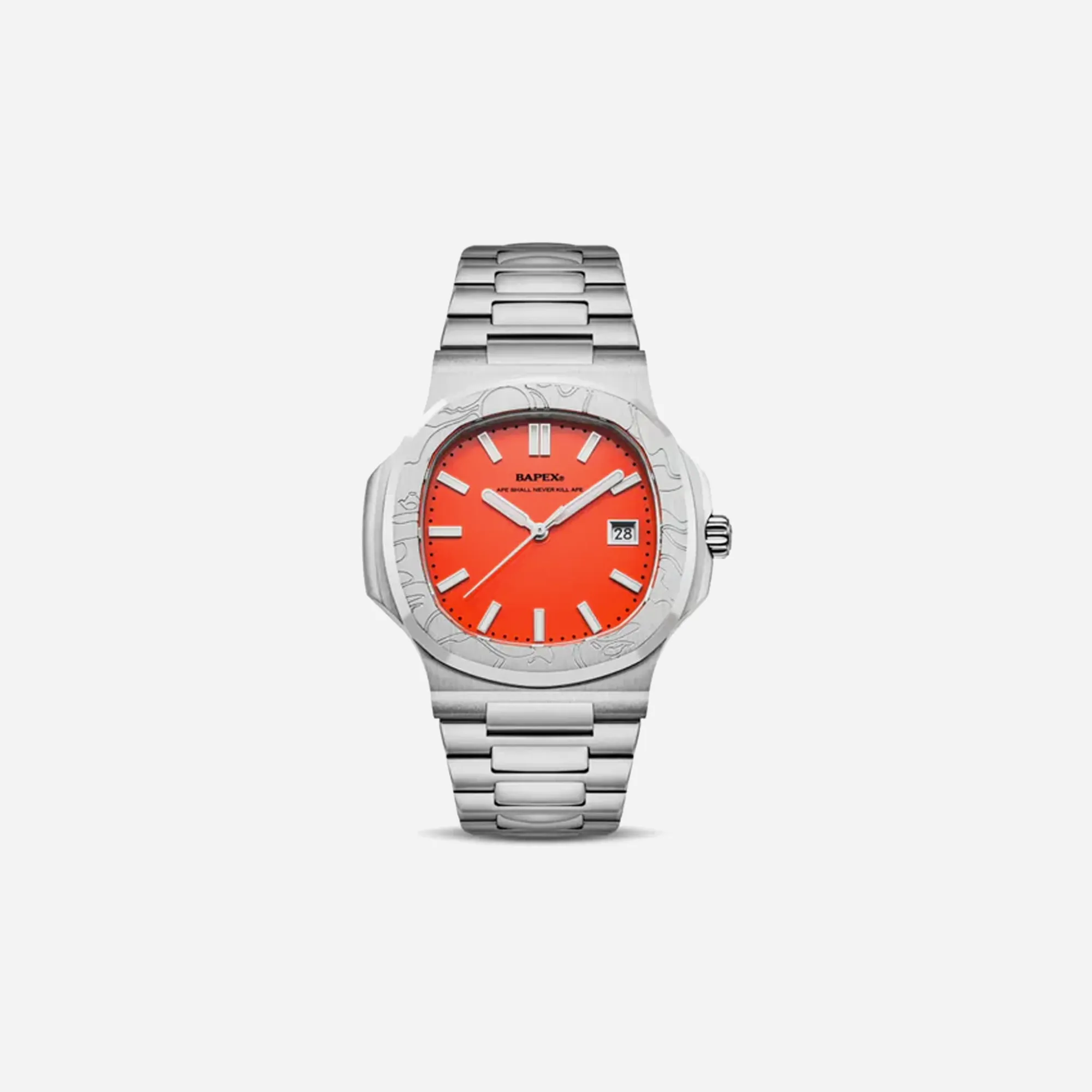 Bape Type 10 Bapex Watch Silver