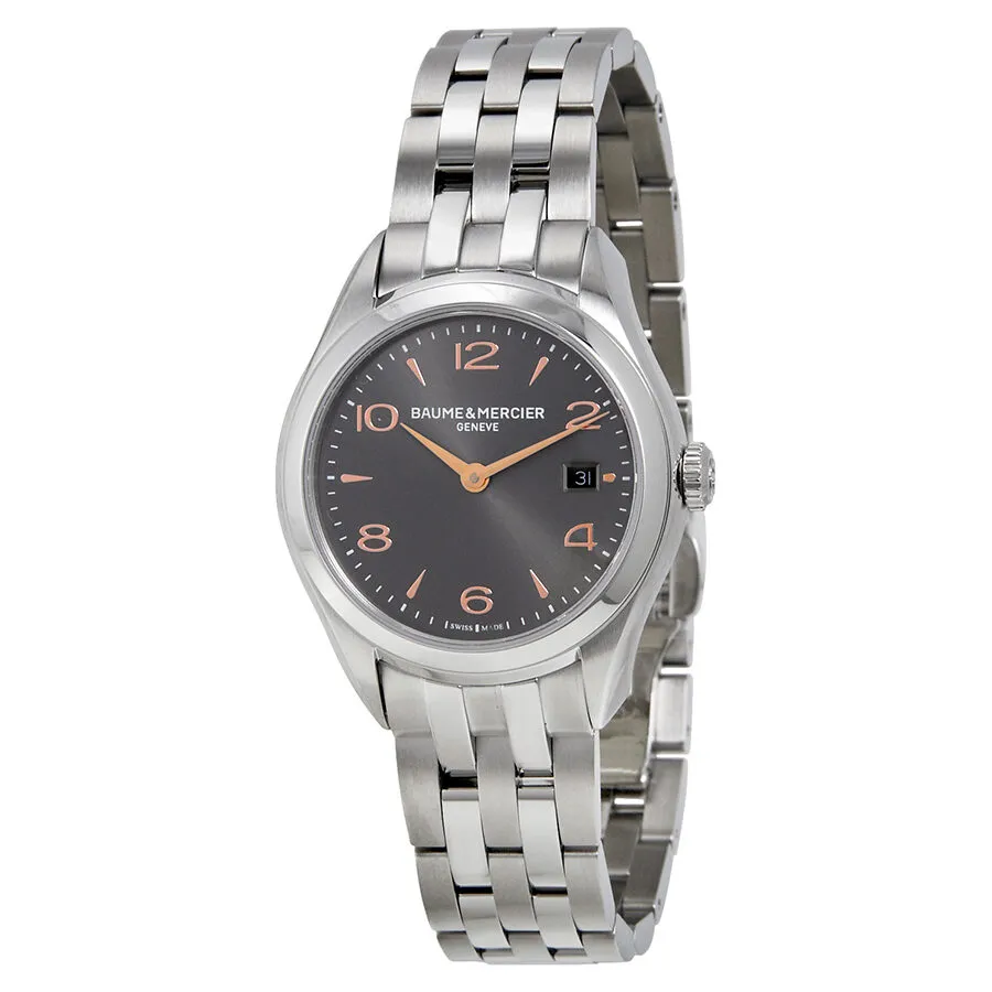 Baume Et Mercier Clifton Grey Dial Stainless Steel Ladiess Watch10209 A10209
