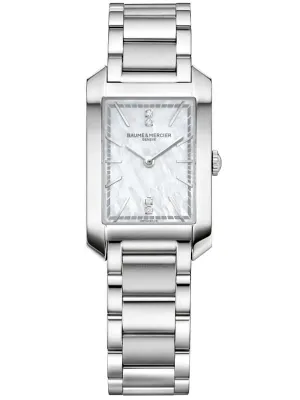 Baume et Mercier Hampton Quartz Diamond White Mother of Pearl Dial Ladies Watch 10474