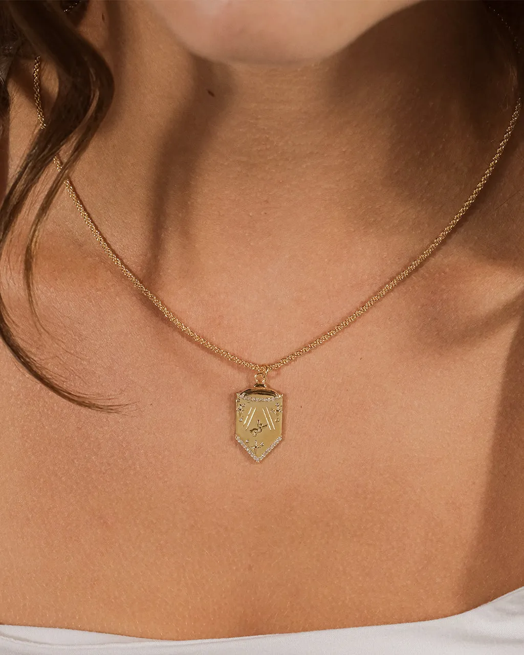 Beam Me Up CZ Pendant Necklace