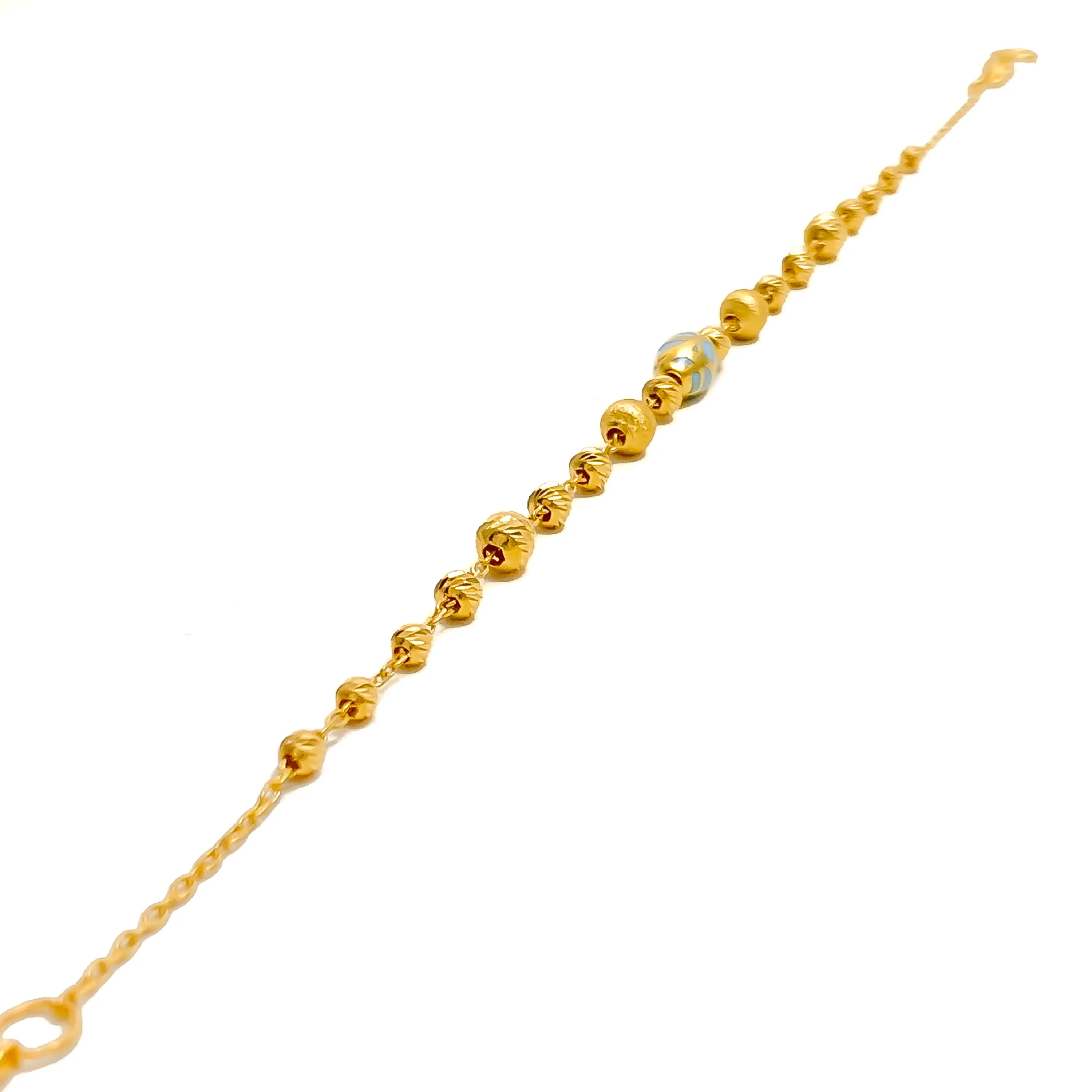 Beautiful Lightweight 21k Gold Bracelet