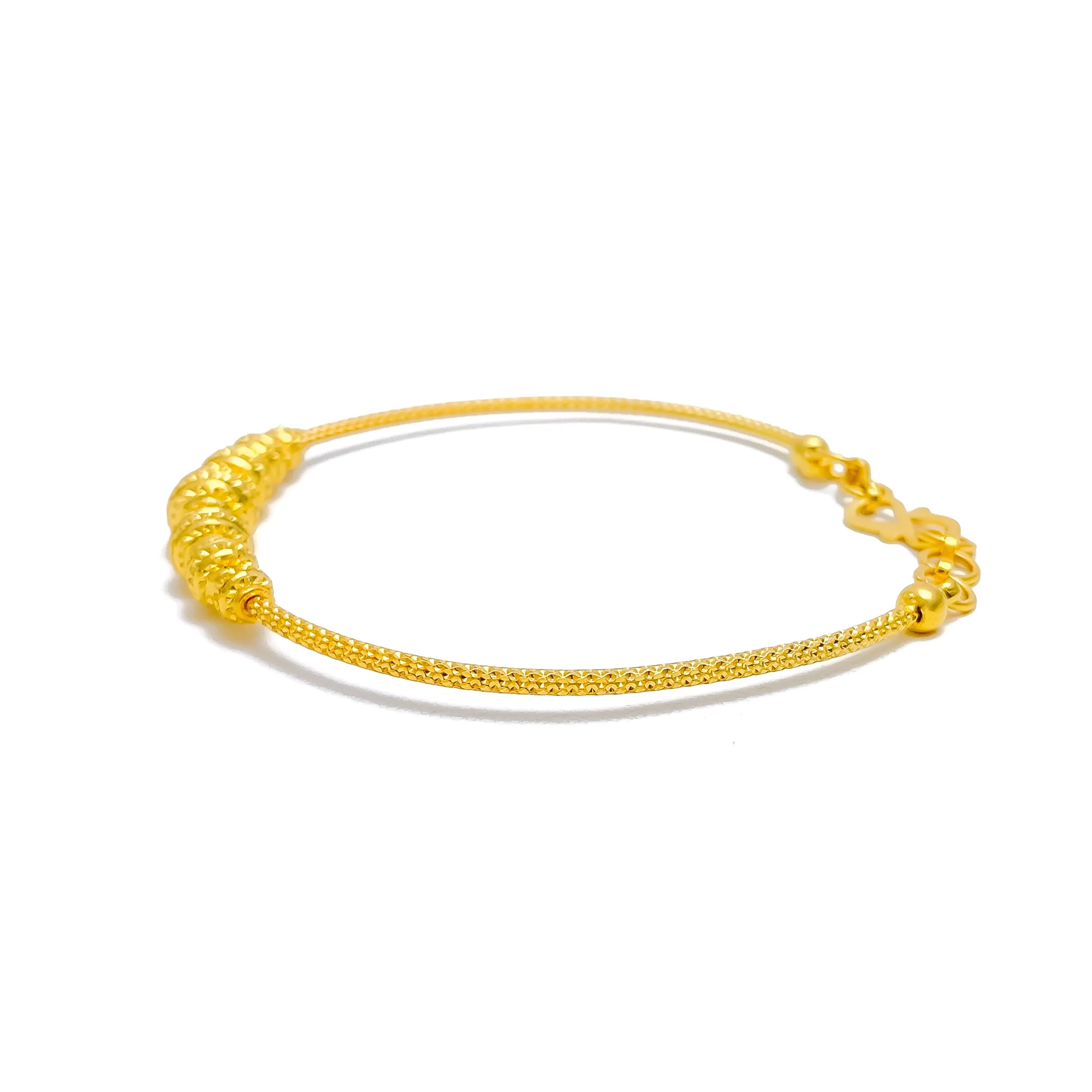 Bold Chic 22k Gold Bangle Bracelet