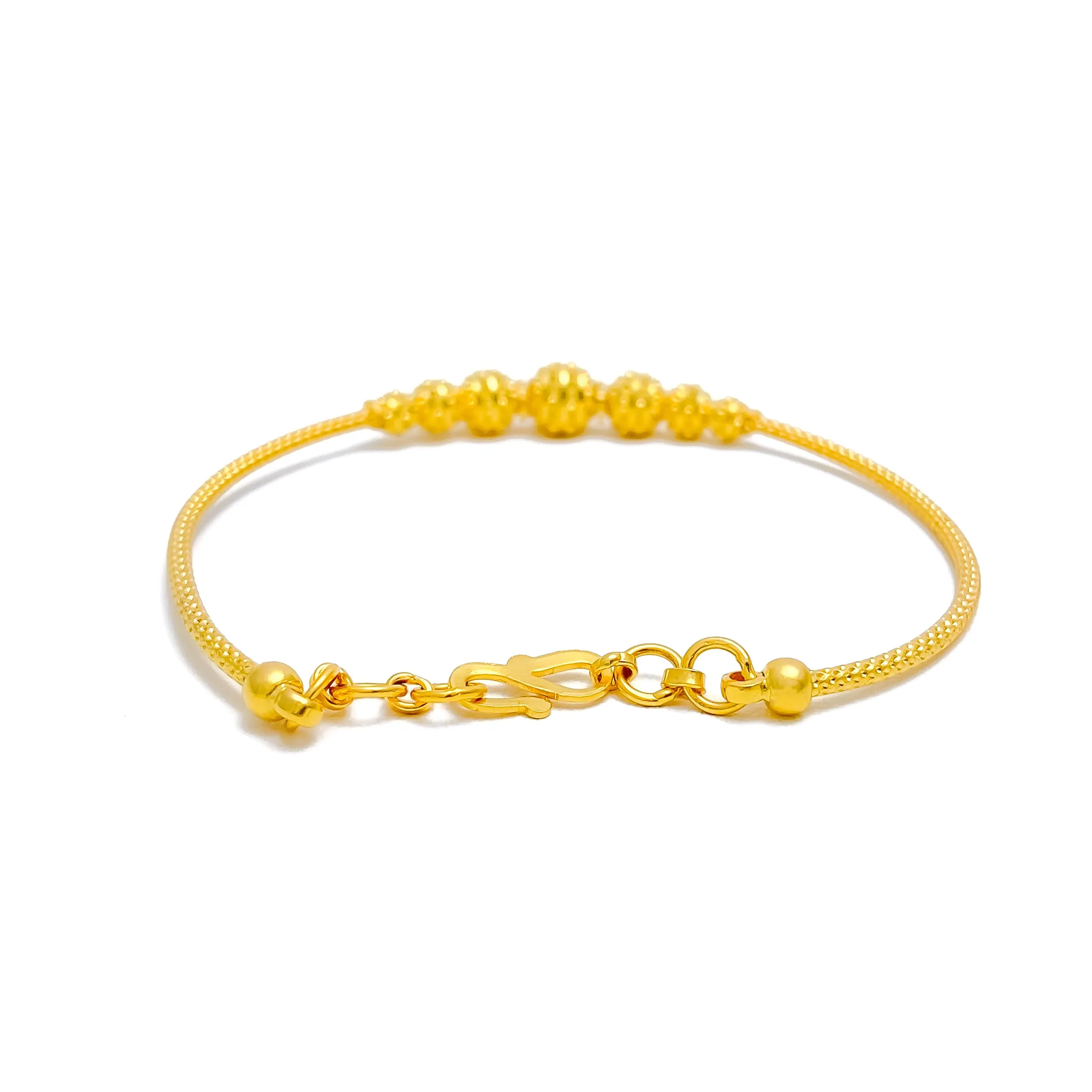 Bold Chic 22k Gold Bangle Bracelet