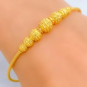 Bold Chic 22k Gold Bangle Bracelet
