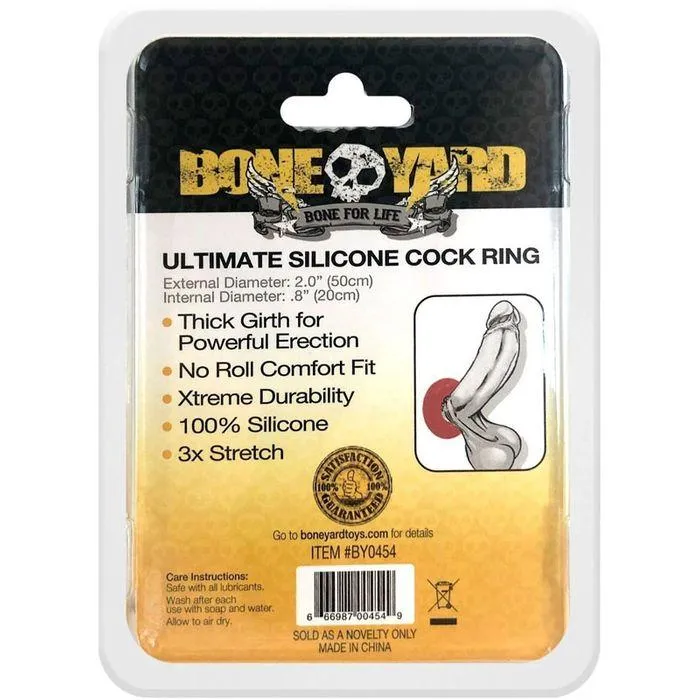 Boneyard Ultimate Cock Ring - 50mm - Red