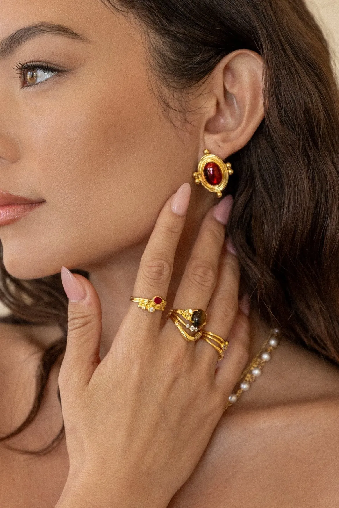 Bordeaux Earrings