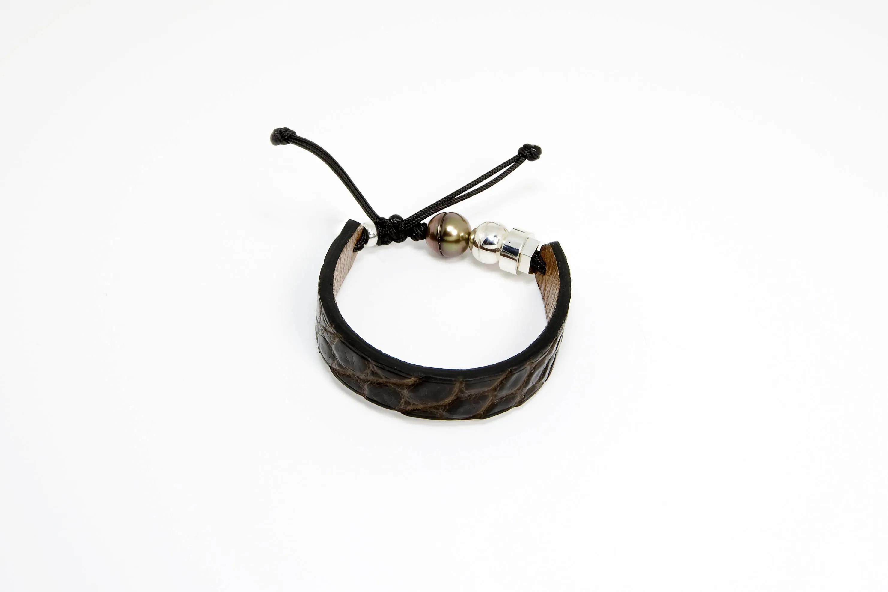 Bracelets en cuir de crocodile