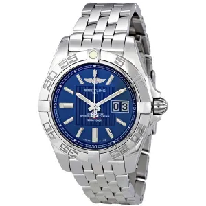 Breitling Galactic 41 Blue Dial Men's Watch A49350L2-C806SS A49350L2-C806-366A