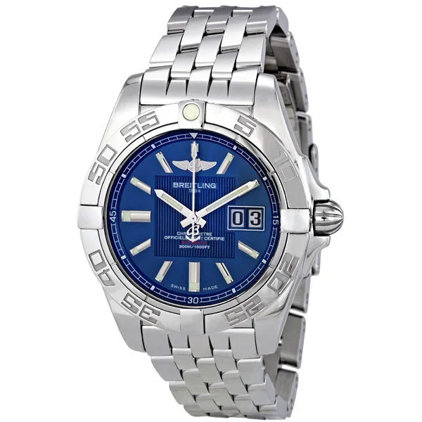 Breitling Galactic 41 Blue Dial Men's Watch A49350L2-C806SS A49350L2-C806-366A