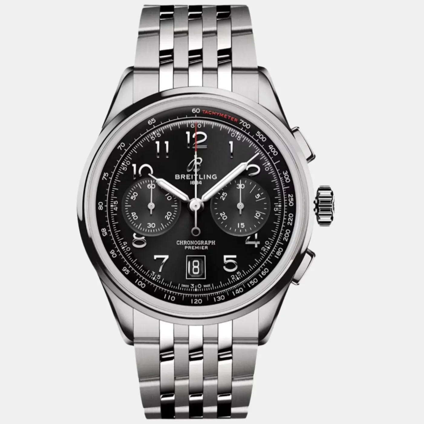 Breitling Premier B01 Chronograph Stainless Steel Automatic Men's Watch AB0145221B1A1