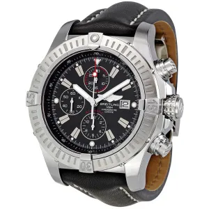 Breitling Super Avenger Black Dial Chronograph Men's Watch A1337011-B907BKLD A1337011/B907