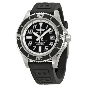 Breitling SuperOcean 42 Mechanical Black Dial Black Rubber Men's Watch A1736402-BA29BKPT3 A1736402/BA29-118s