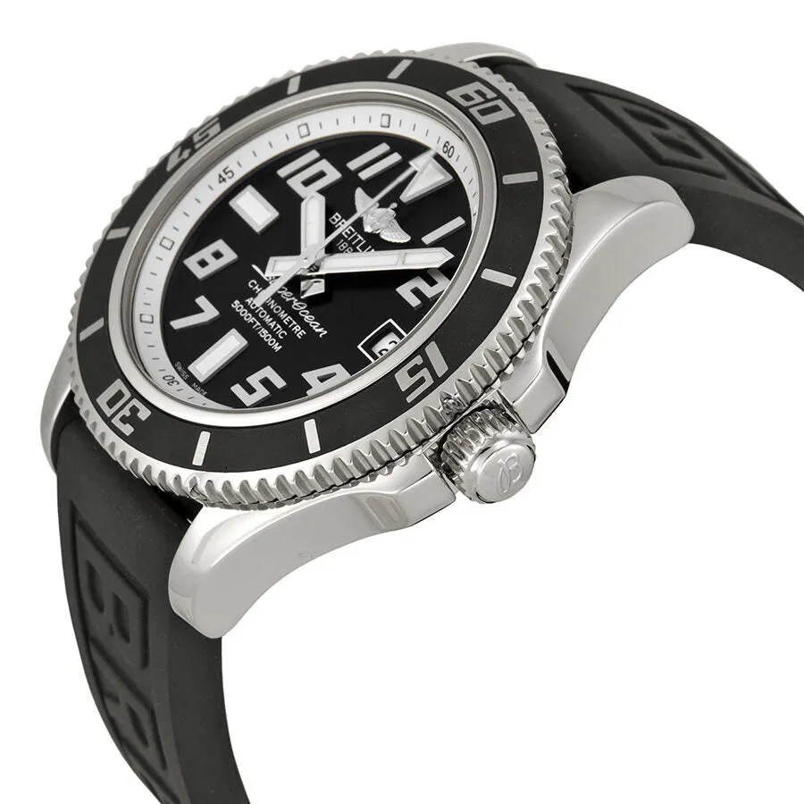 Breitling SuperOcean 42 Mechanical Black Dial Black Rubber Men's Watch A1736402-BA29BKPT3 A1736402/BA29-118s