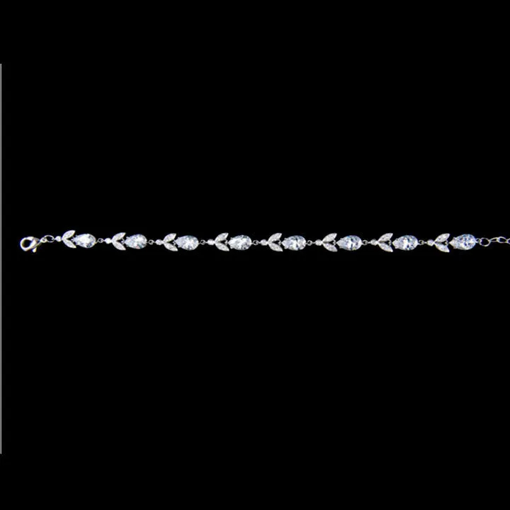 Bridal bracelet - Silk crystal by Stephanie Browne